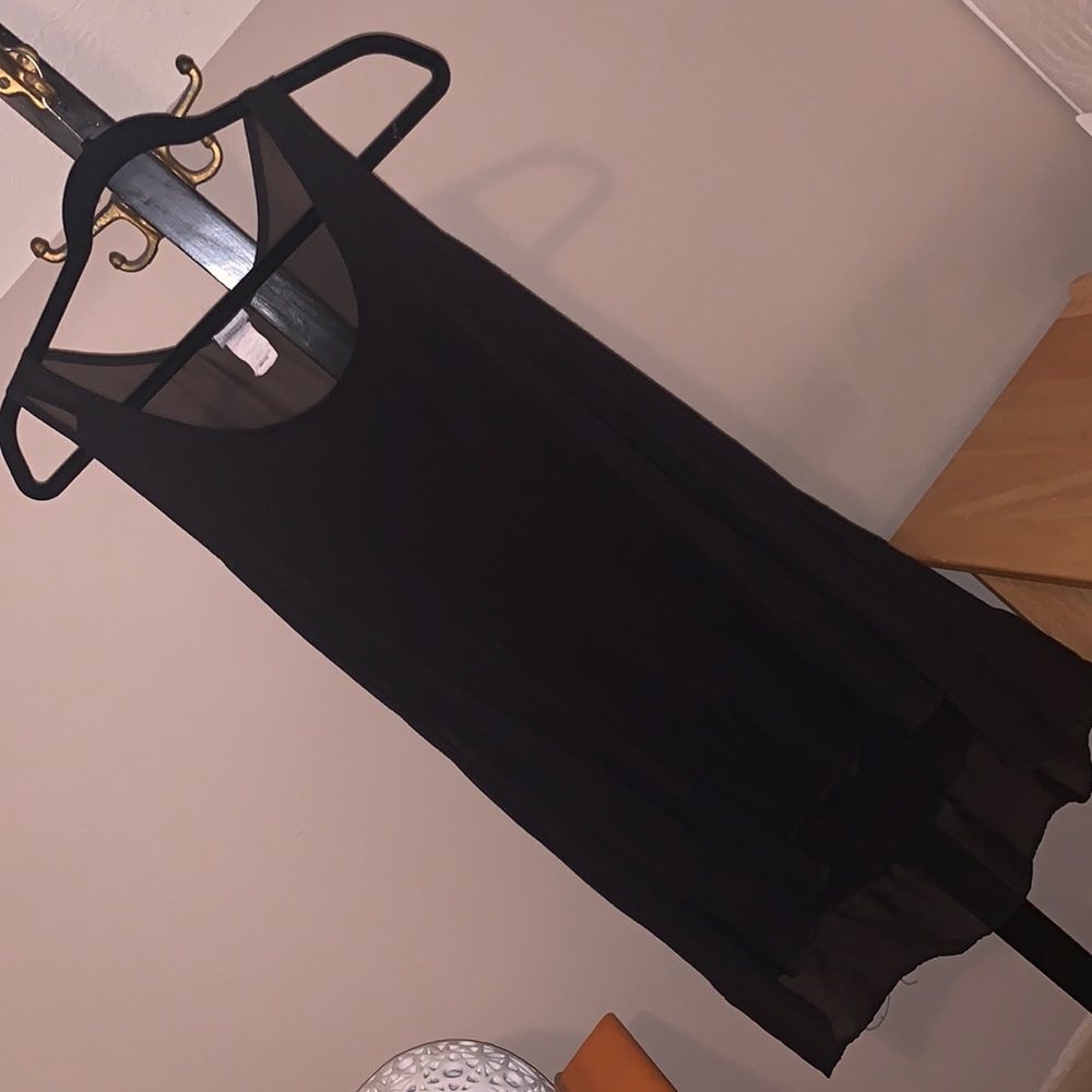 Charming Charlie black high-low sleeveless top